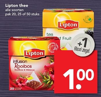 Aanbiedingen Lipton thee - Lipton - Geldig van 20/11/2016 tot 26/11/2016 bij Deen Supermarkten