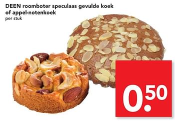 Aanbiedingen Deen roomboter speculaas gevulde koek of appel-notenkoek - Huismerk deen supermarkt - Geldig van 20/11/2016 tot 26/11/2016 bij Deen Supermarkten