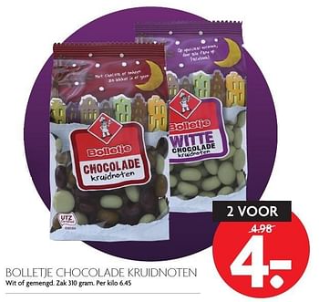 Aanbiedingen Bolletje chocolade kruidnoten - Bolletje - Geldig van 20/11/2016 tot 26/11/2016 bij Deka Markt