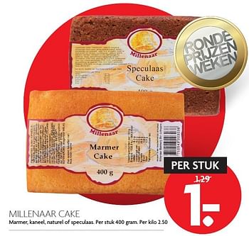 Aanbiedingen Millenaar cake - Millenaar  - Geldig van 20/11/2016 tot 26/11/2016 bij Deka Markt