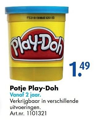 Aanbiedingen Potje play-doh - Play-Doh - Geldig van 12/11/2016 tot 27/11/2016 bij Bart Smit