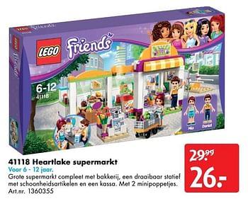 Aanbiedingen 41118 heartlake supermarkt - Lego - Geldig van 12/11/2016 tot 27/11/2016 bij Bart Smit