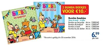 Aanbiedingen Bumba boekjes - Studio 100 - Geldig van 12/11/2016 tot 27/11/2016 bij Bart Smit