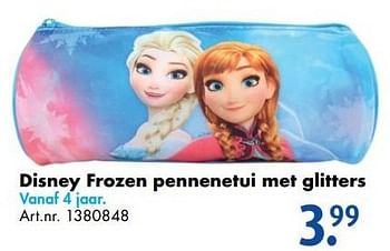 Aanbiedingen Disney frozen pennenetui met glitters - Disney  Frozen - Geldig van 12/11/2016 tot 27/11/2016 bij Bart Smit