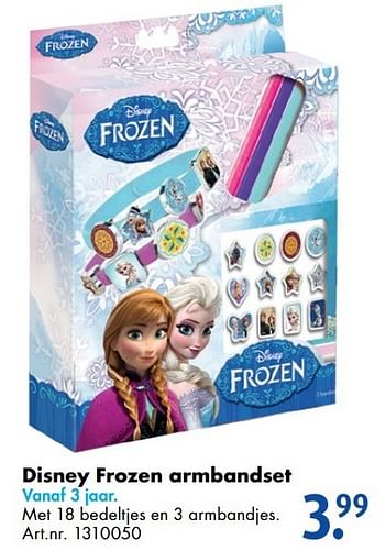 Aanbiedingen Disney frozen armbandset - Disney  Frozen - Geldig van 12/11/2016 tot 27/11/2016 bij Bart Smit
