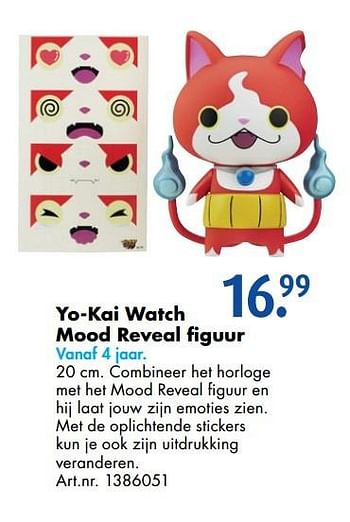 Aanbiedingen Yo-kai watch mood reveal figuur - Yo-Kai  - Geldig van 12/11/2016 tot 27/11/2016 bij Bart Smit
