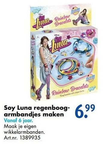 Aanbiedingen Soy luna regenboogarmbandjes maken - Disney - Geldig van 12/11/2016 tot 27/11/2016 bij Bart Smit