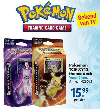 Aanbiedingen Pokémon tcg xy12 thema deck - Pokemon - Geldig van 12/11/2016 tot 27/11/2016 bij Bart Smit