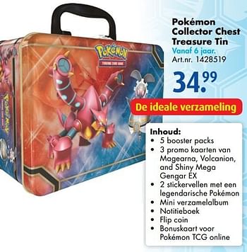 Aanbiedingen Pokémon collector chest treasure tin - Pokemon - Geldig van 12/11/2016 tot 27/11/2016 bij Bart Smit