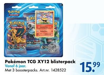 Aanbiedingen Pokémon tcg xy12 blisterpack - Pokemon - Geldig van 12/11/2016 tot 27/11/2016 bij Bart Smit