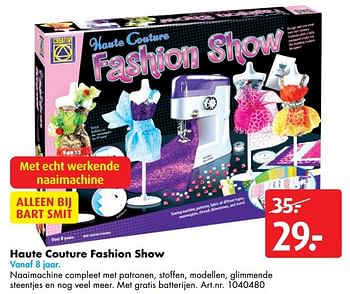 Aanbiedingen Haute couture fashion show - Creative - Geldig van 12/11/2016 tot 27/11/2016 bij Bart Smit