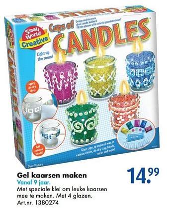 Aanbiedingen Gel kaarsen maken - Small World Toys - Geldig van 12/11/2016 tot 27/11/2016 bij Bart Smit
