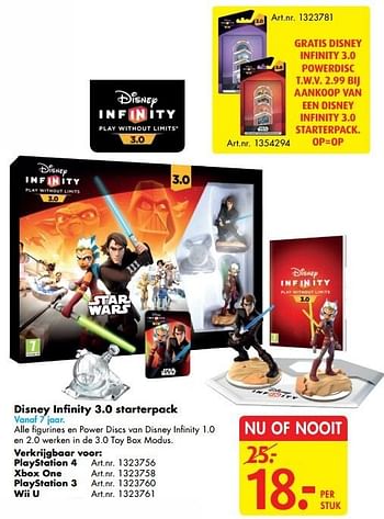 Aanbiedingen Disney infinity 3.0 starterpack - Disney Interactive - Geldig van 12/11/2016 tot 27/11/2016 bij Bart Smit