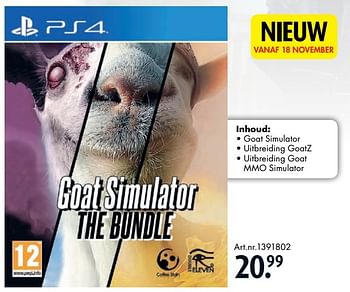 Aanbiedingen Goat simulator the bundle - Double Eleven - Geldig van 12/11/2016 tot 27/11/2016 bij Bart Smit