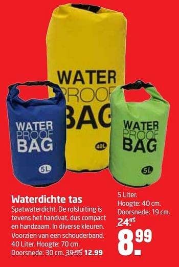 Aanbiedingen Waterdichte tas - Huismerk - Formido - Geldig van 13/11/2016 tot 27/11/2016 bij Formido