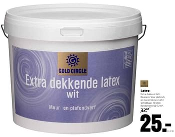 Aanbiedingen Latex - Gold circle - Geldig van 13/11/2016 tot 27/11/2016 bij Formido