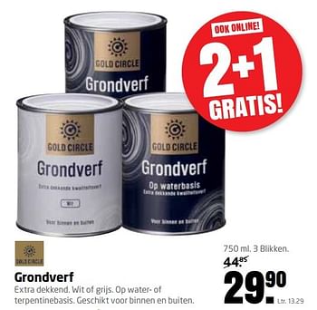 Aanbiedingen Grondverf - Gold circle - Geldig van 13/11/2016 tot 27/11/2016 bij Formido