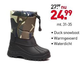 Aanbiedingen Duck snowboot - Mountainpeak - Geldig van 13/11/2016 tot 27/11/2016 bij Scapino