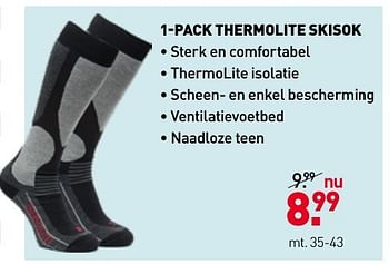 Aanbiedingen 1-pack thermolite skisok - Huismerk - Scapino - Geldig van 13/11/2016 tot 27/11/2016 bij Scapino