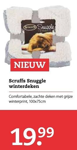 Aanbiedingen Scruffs snuggle winterdeken - Huismerk - Pets Place - Geldig van 13/11/2016 tot 27/11/2016 bij Pets Place