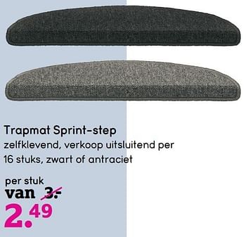 Aanbiedingen Trapmat sprint-step - Huismerk - Leen Bakker - Geldig van 14/11/2016 tot 27/11/2016 bij Leen Bakker