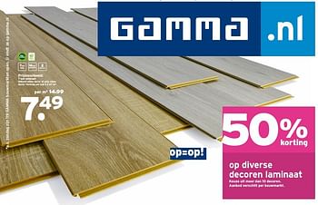 Aanbiedingen Laminaat - Huismerk - Gamma - Geldig van 20/11/2016 tot 27/11/2016 bij Gamma