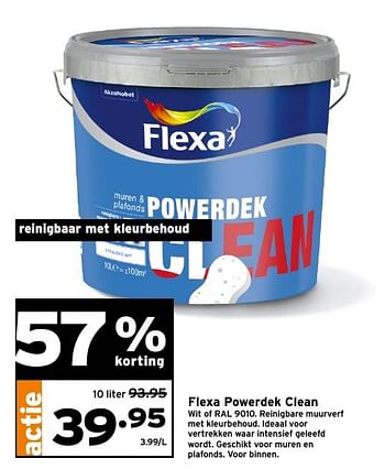 dagboek Brengen onthouden Flexa Flexa powerdek clean - Promotie bij Gamma