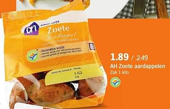 Aanbiedingen Ah zoete aardappelen - Huismerk - Albert Heijn - Geldig van 20/11/2016 tot 27/11/2016 bij Albert Heijn