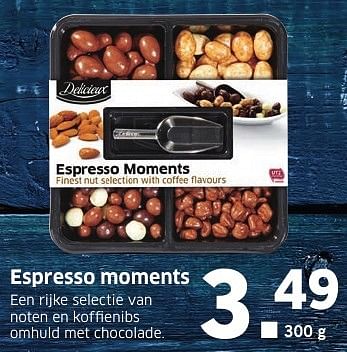 Aanbiedingen Espresso moments - Delicieux - Geldig van 20/11/2016 tot 27/11/2016 bij Lidl