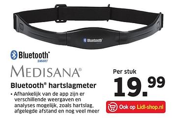 Aanbiedingen Medisana bluetooth hartslagmeter - Medisana - Geldig van 20/11/2016 tot 27/11/2016 bij Lidl
