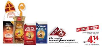 Aanbiedingen Alle overige douwe egberts koffie - Douwe Egberts - Geldig van 21/11/2016 tot 27/11/2016 bij Coop
