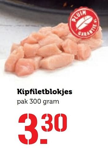 Aanbiedingen Kipfiletblokjes - Huismerk - Coop - Geldig van 21/11/2016 tot 27/11/2016 bij Coop