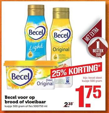 Aanbiedingen Becel voor op brood of vloeibaar - Becel - Geldig van 21/11/2016 tot 27/11/2016 bij Coop