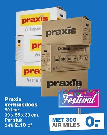 Aanbiedingen Praxis verhuisdoos - Huismerk - Praxis - Geldig van 21/11/2016 tot 27/11/2016 bij Praxis