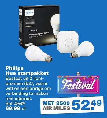 Aanbiedingen Philips hue startpakket - Philips - Geldig van 21/11/2016 tot 27/11/2016 bij Praxis