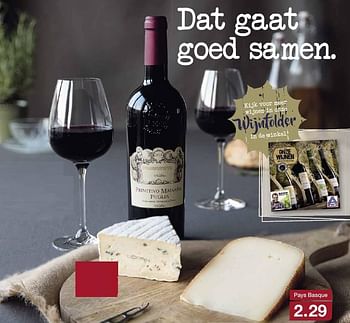 Aanbiedingen Pays basque - Rode wijnen - Geldig van 20/11/2016 tot 27/11/2016 bij Aldi