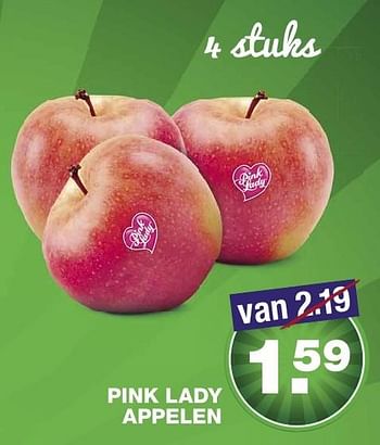 Aanbiedingen Pink lady appelen - Huismerk - Aldi - Geldig van 20/11/2016 tot 27/11/2016 bij Aldi