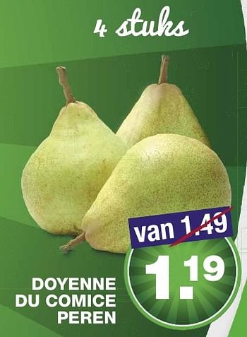 Aanbiedingen Doyenne du comice peren - Huismerk - Aldi - Geldig van 20/11/2016 tot 27/11/2016 bij Aldi