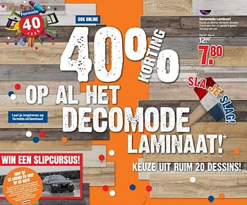 Aanbiedingen Decomode laminaat - DecoMode - Geldig van 21/11/2016 tot 27/11/2016 bij Formido