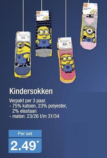 Aanbiedingen Kindersokken - Huismerk - Aldi - Geldig van 20/11/2016 tot 27/11/2016 bij Aldi