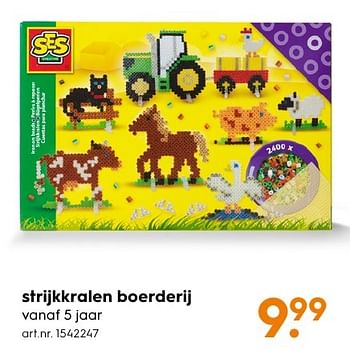 Aanbiedingen Strijkkralen boerderij - SES - Geldig van 30/10/2016 tot 05/12/2016 bij Blokker