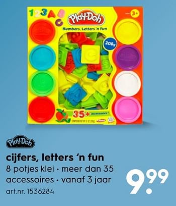 Aanbiedingen Cijfers, letters `n fun - Play-Doh - Geldig van 30/10/2016 tot 05/12/2016 bij Blokker