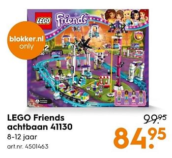 Aanbiedingen Lego friends achtbaan 41130 - Lego - Geldig van 30/10/2016 tot 05/12/2016 bij Blokker