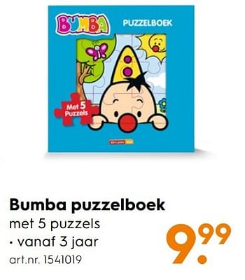 Aanbiedingen Bumba puzzelboek - Studio 100 - Geldig van 30/10/2016 tot 05/12/2016 bij Blokker