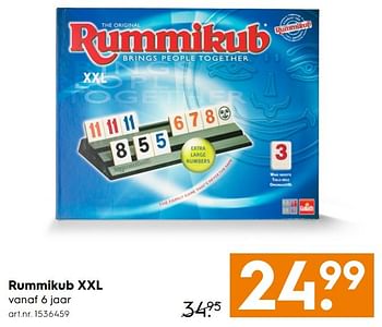 Aanbiedingen Rummikub xxl - Goliath - Geldig van 30/10/2016 tot 05/12/2016 bij Blokker