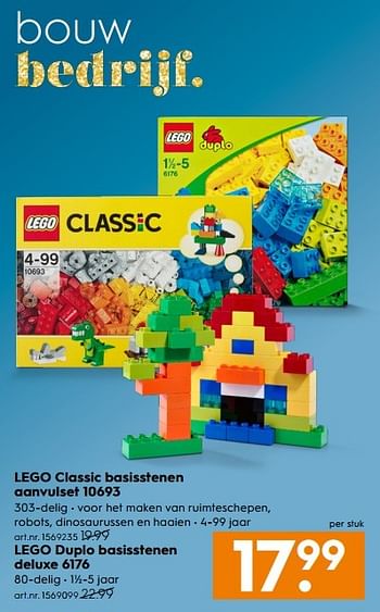 Aanbiedingen Lego classic basisstenen aanvulset - Lego - Geldig van 30/10/2016 tot 05/12/2016 bij Blokker