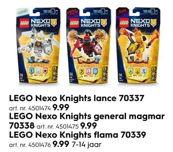 Aanbiedingen Lego nexo knights lance 70337 - Lego - Geldig van 30/10/2016 tot 05/12/2016 bij Blokker