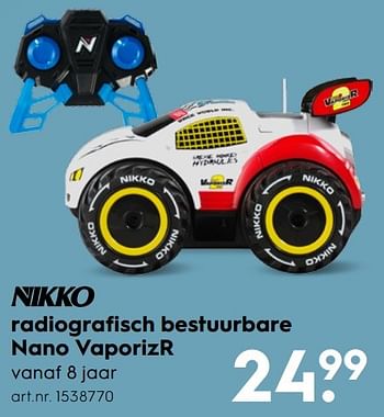 Aanbiedingen Radiografisch bestuurbare nano vaporiz - Nikko - Geldig van 30/10/2016 tot 05/12/2016 bij Blokker