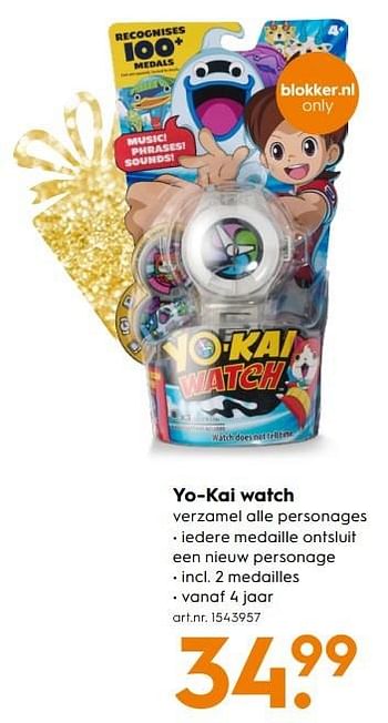 Aanbiedingen Yo-kai watch - Yo-Kai  - Geldig van 30/10/2016 tot 05/12/2016 bij Blokker