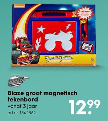 Aanbiedingen Blaze groot magnetisch tekenbord - Blaze - Geldig van 30/10/2016 tot 05/12/2016 bij Blokker